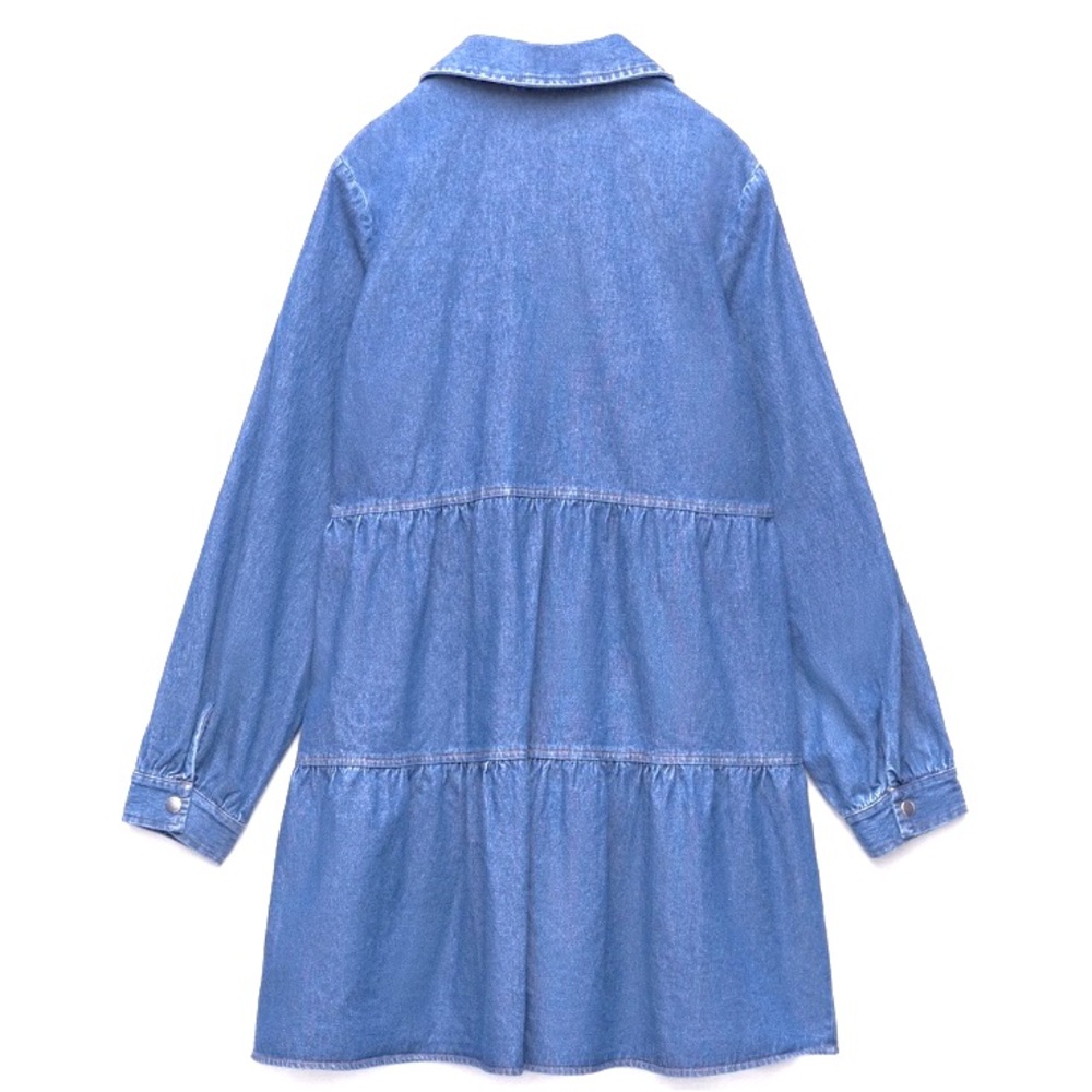 🌺NWOT🌺Zara Woman’s Premium Tiered
Denim Dress Size Small - Picture 2 of 4